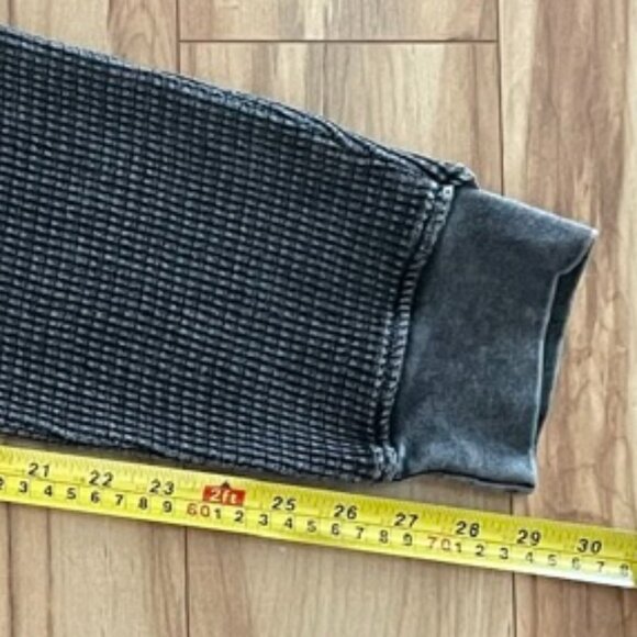 Hardtail Forever Charcoal Grey Waffle Knit Jogger Pants, Sz M - Picture 7 of 8